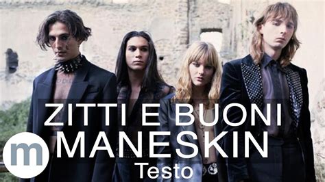 youtube maneskin zitti e buoni